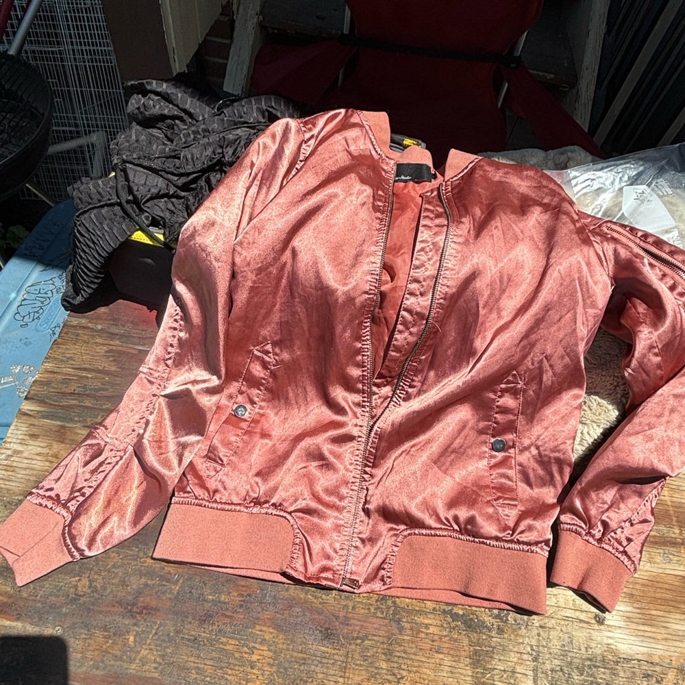 Copper colored jacket